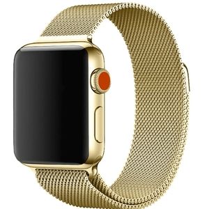 Milanese gold loop apple watch band 38 40 mm